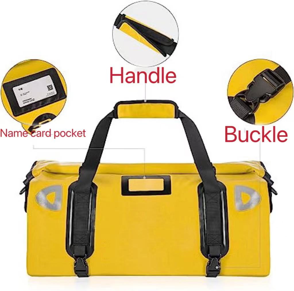 PVC 55L Heavy Duty Waterproof Travel Motorcycle Bag